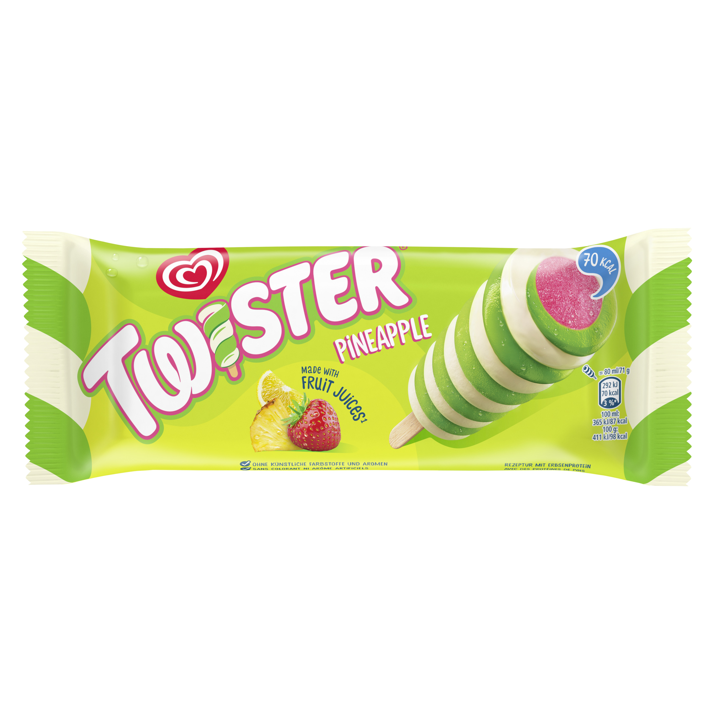 Lusso Twister Pineapple Glace 1 x 80 ml