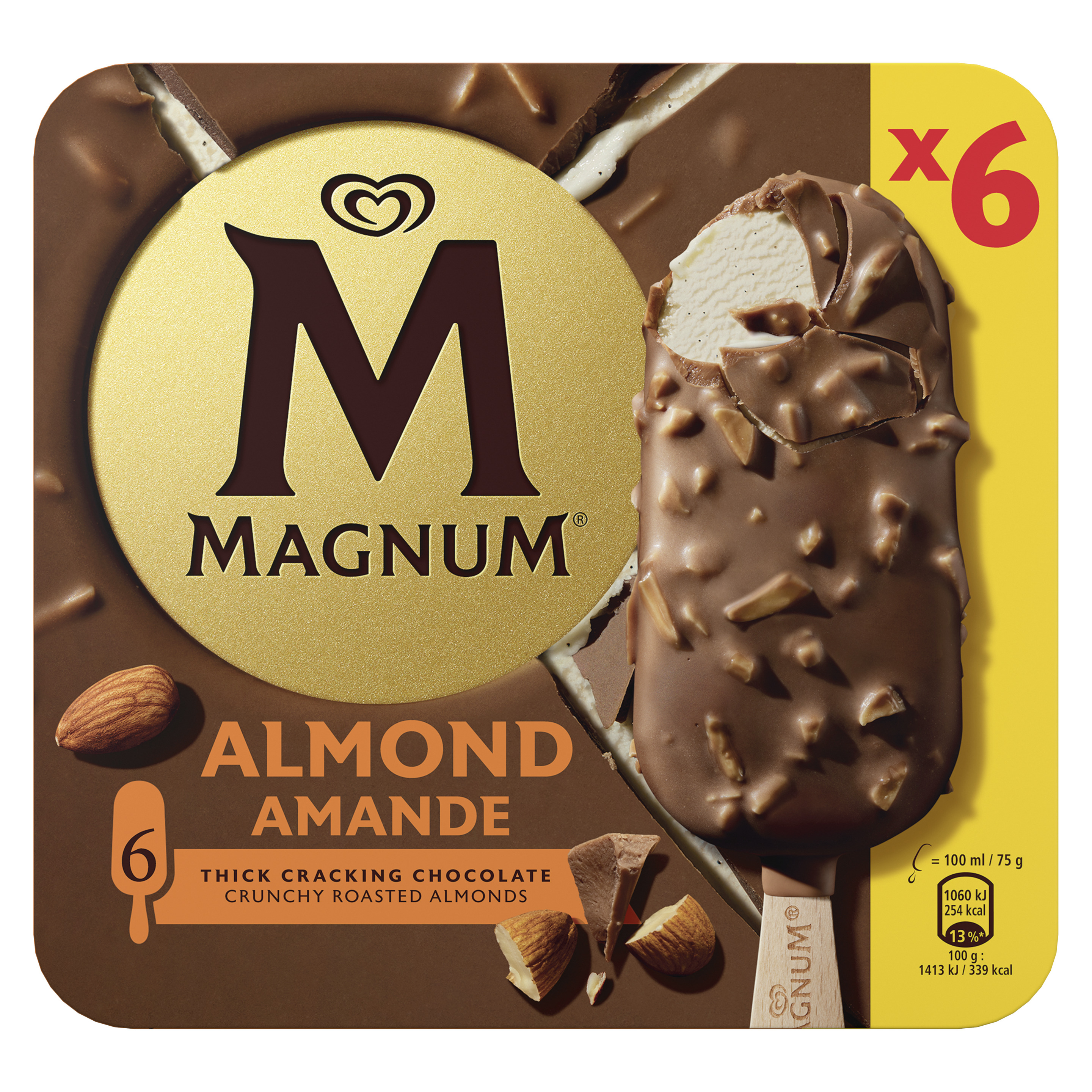 Magnum Almond 6 x 100 ml