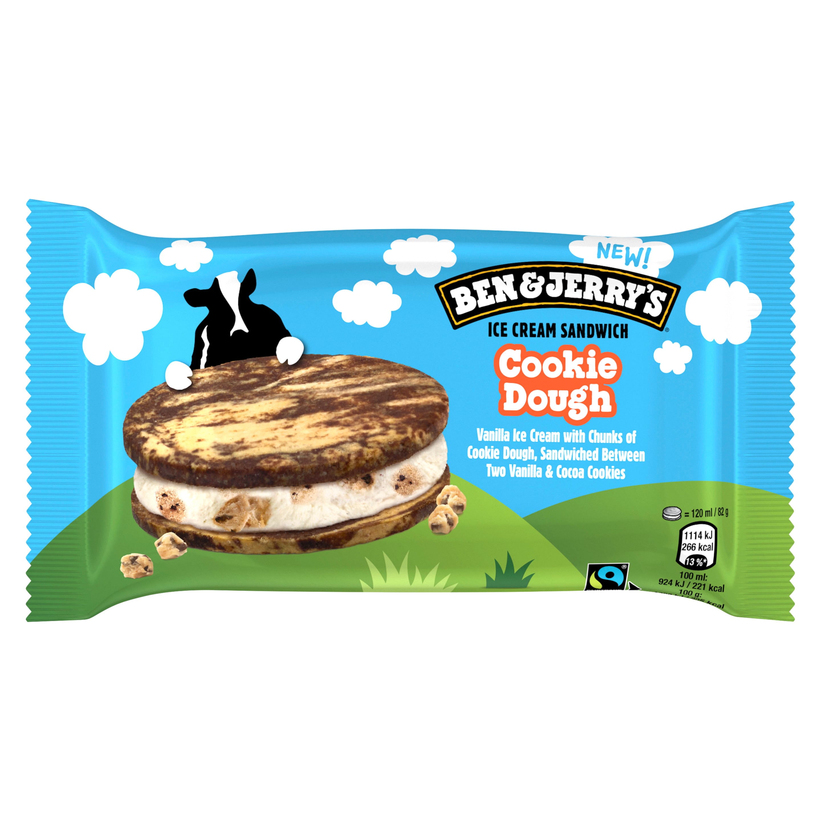 Ben & Jerry´s Cookie Dough Ice Cream Sandwich 120ml
