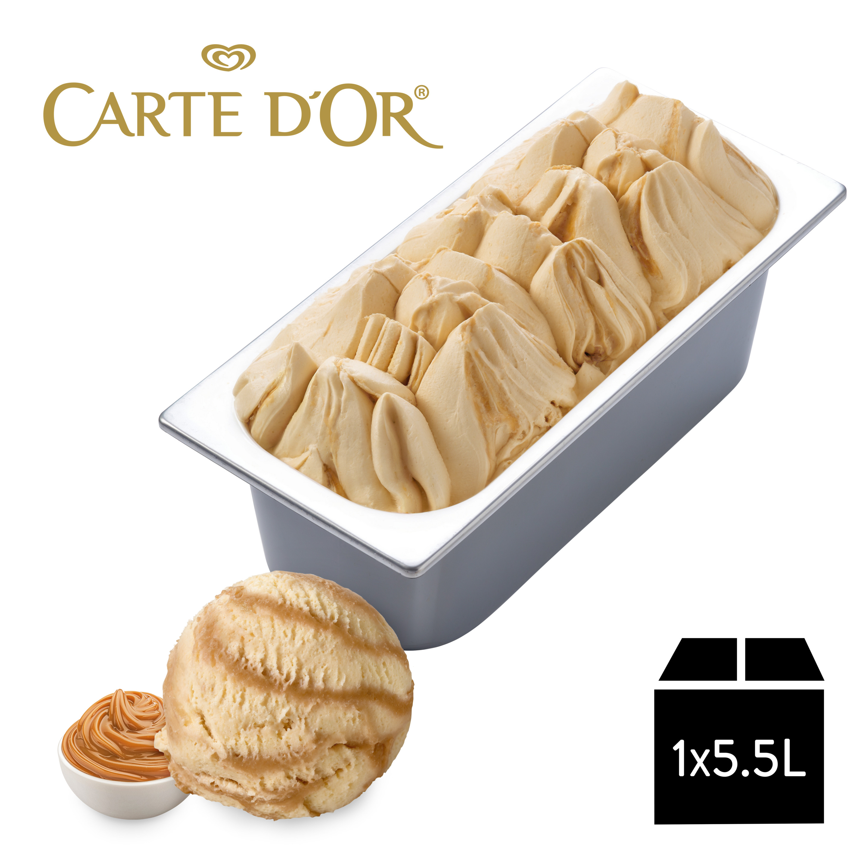 Carte D'Or Gelateria Dulce de Leche 1x5,5l Glacebidon