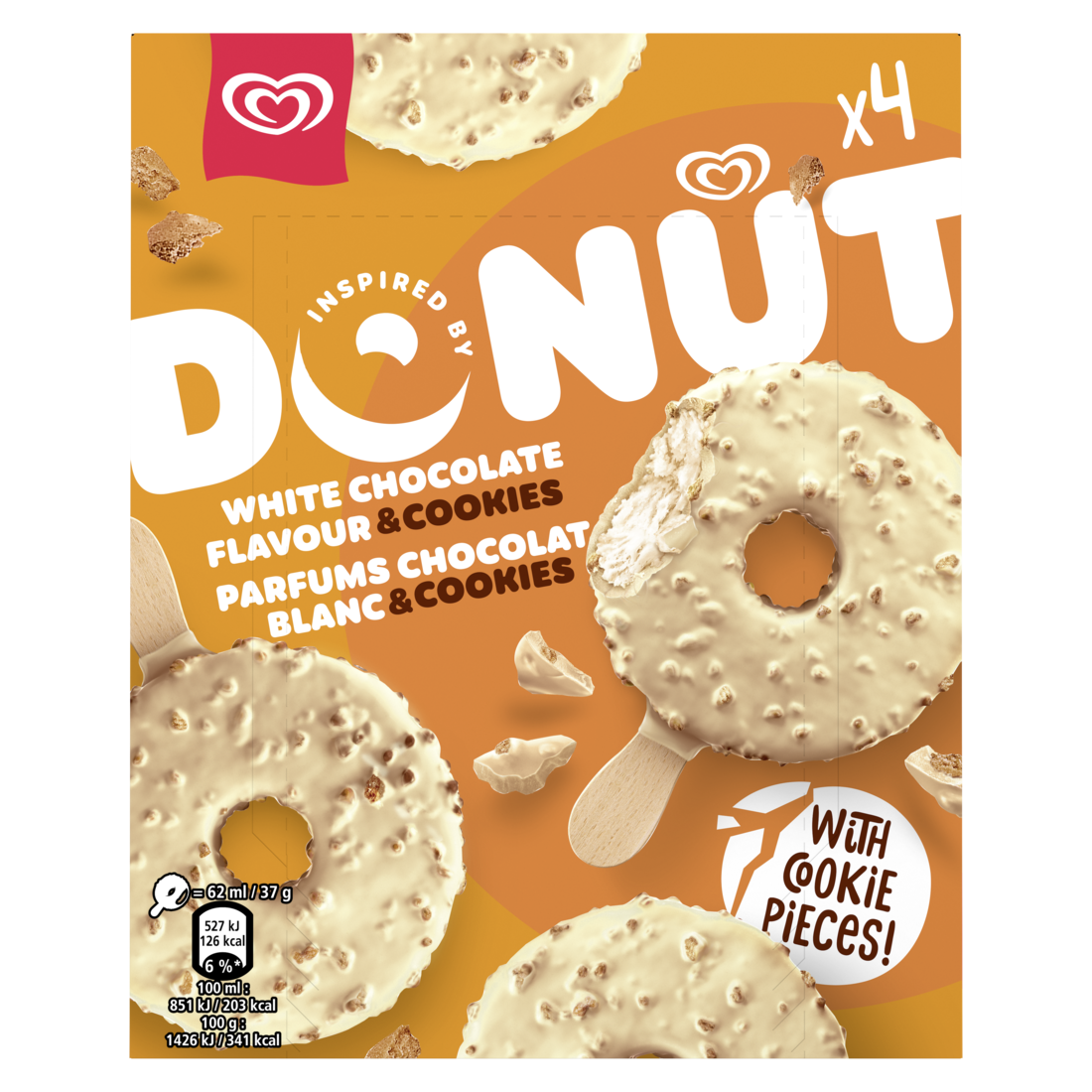 Lusso Donut White Chocolate & Cookies MP 4 x 62ml
