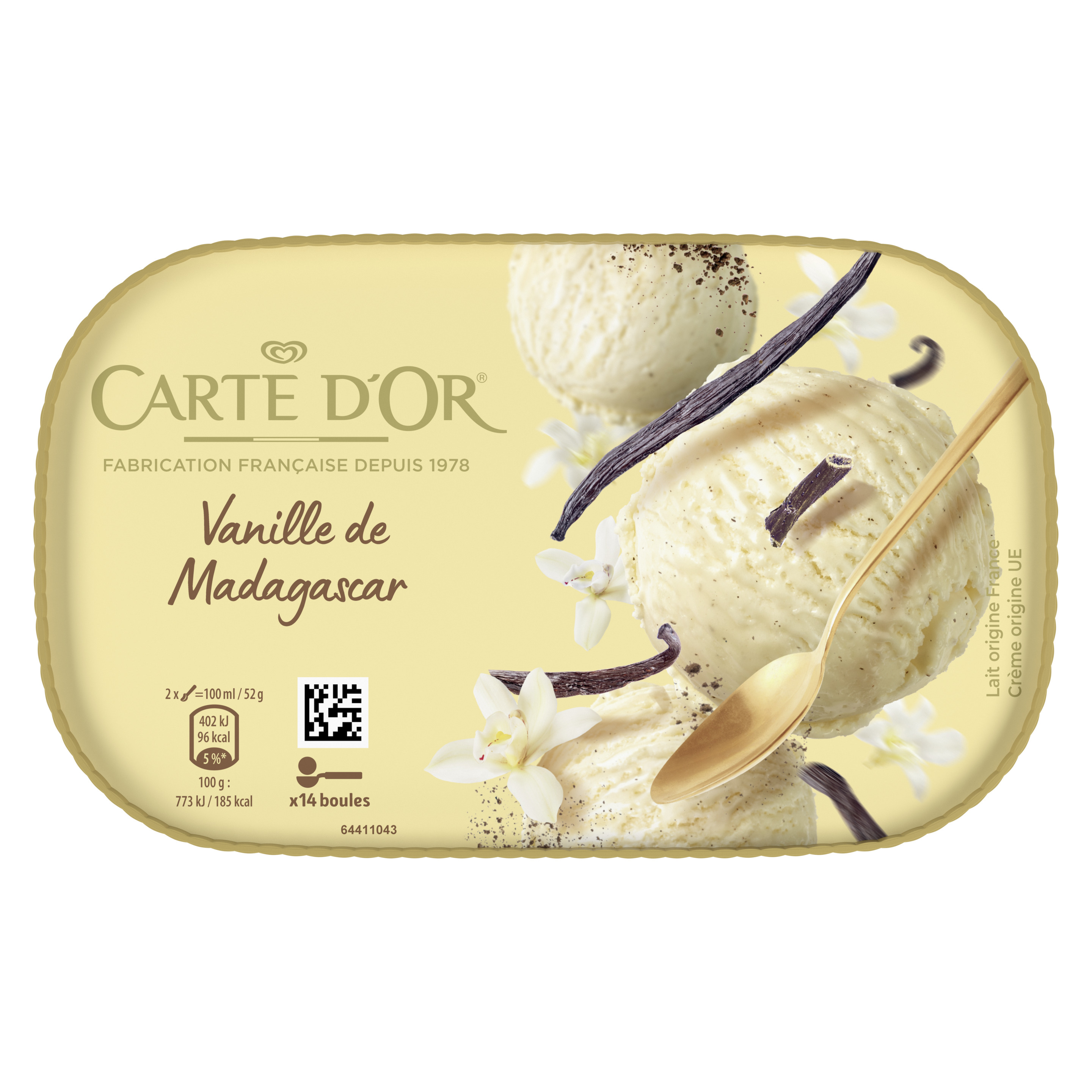 Carte D'Or Vanille 700ml Tub
