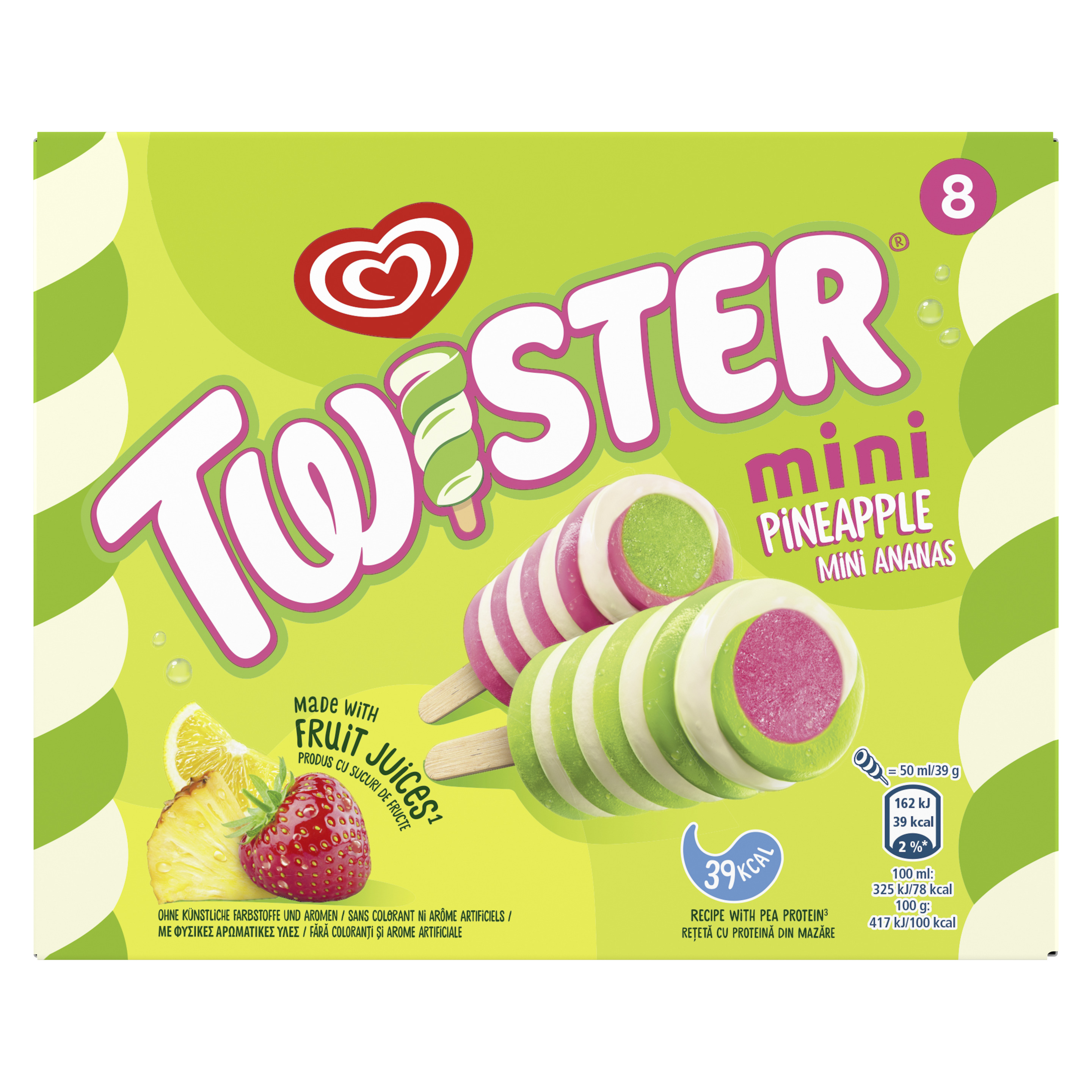 Twister Mini Pineapple 8 x 50 ml