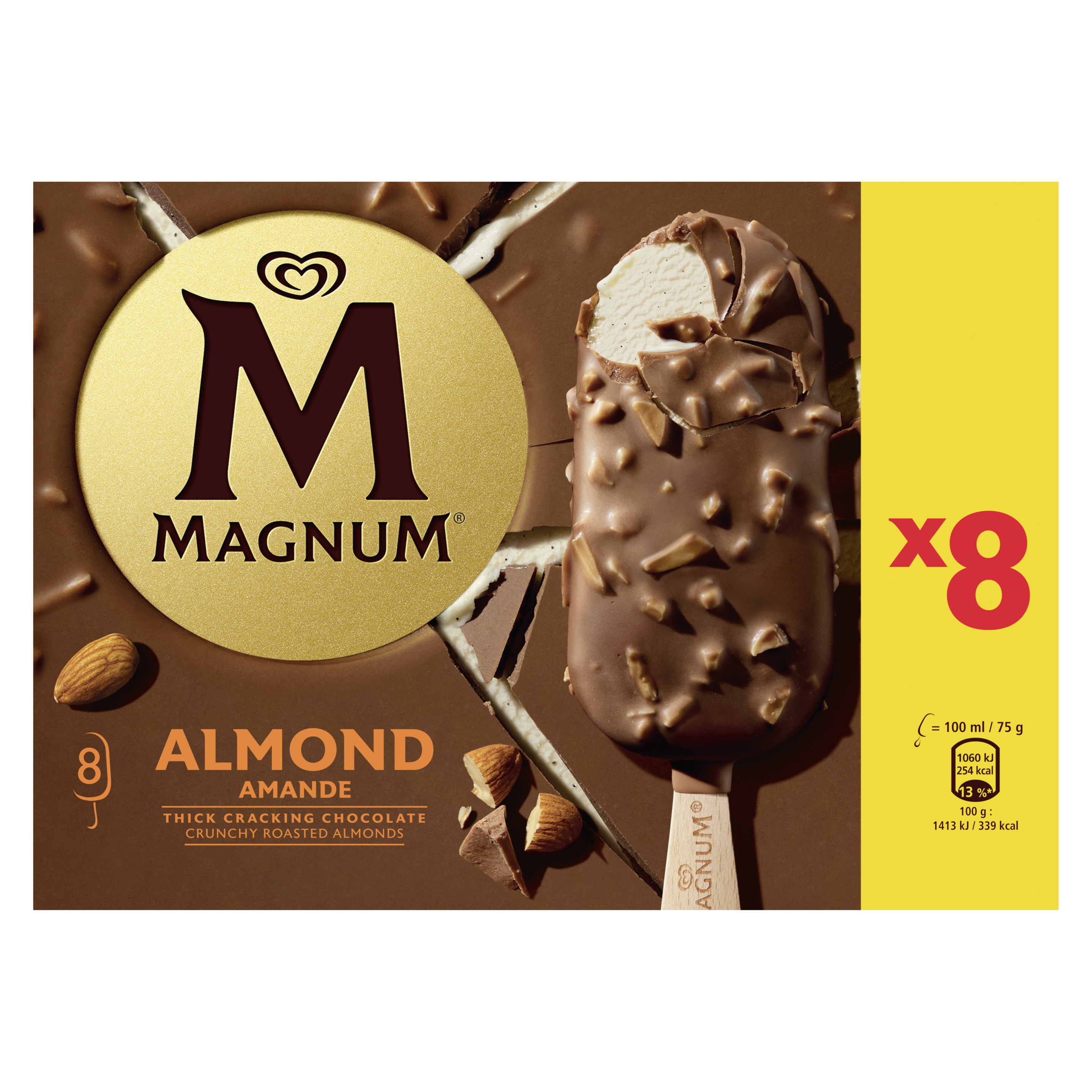 Magnum Almond 8 x 100 ml