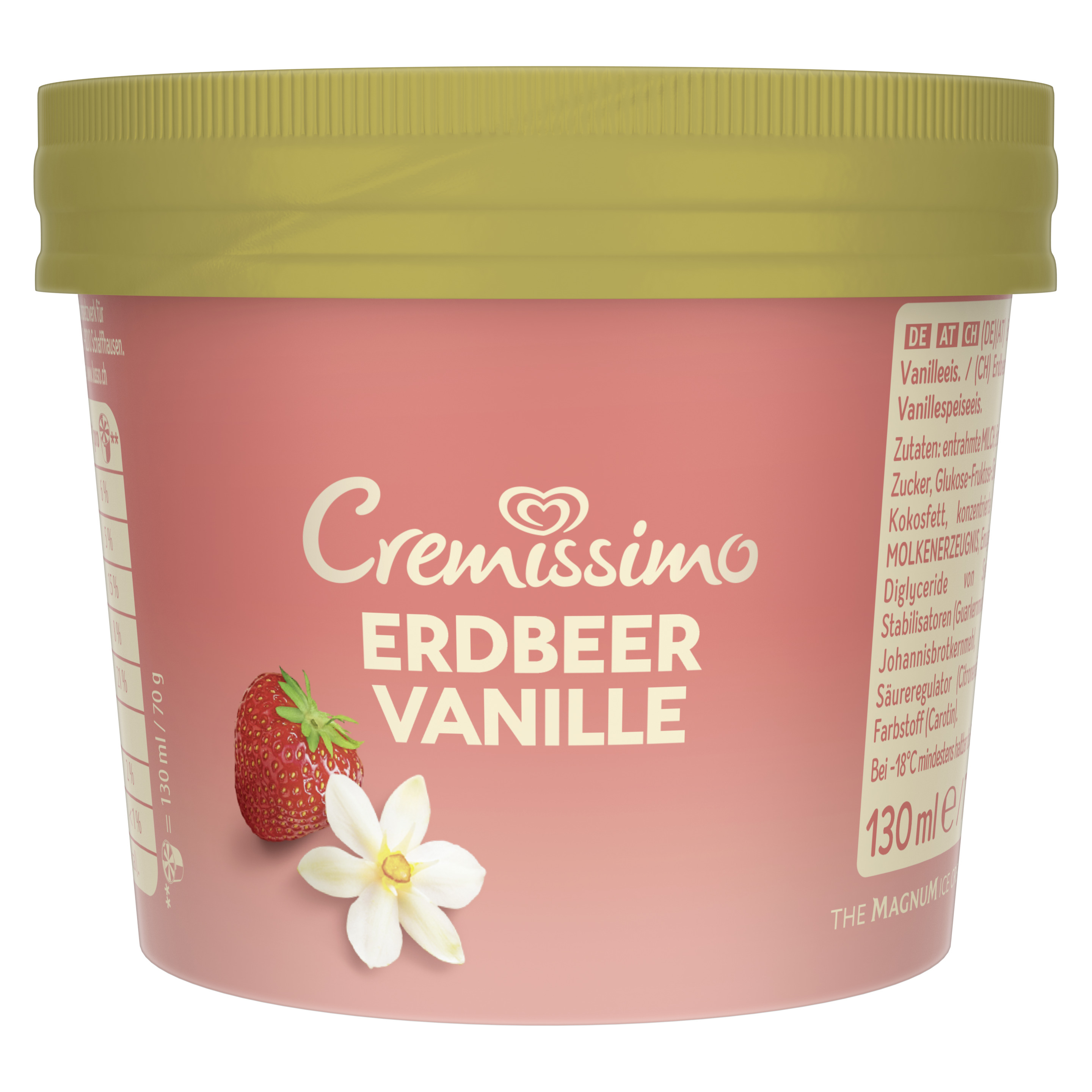 CREMISSIMO Erdbeer Vanille Becher 130 ml