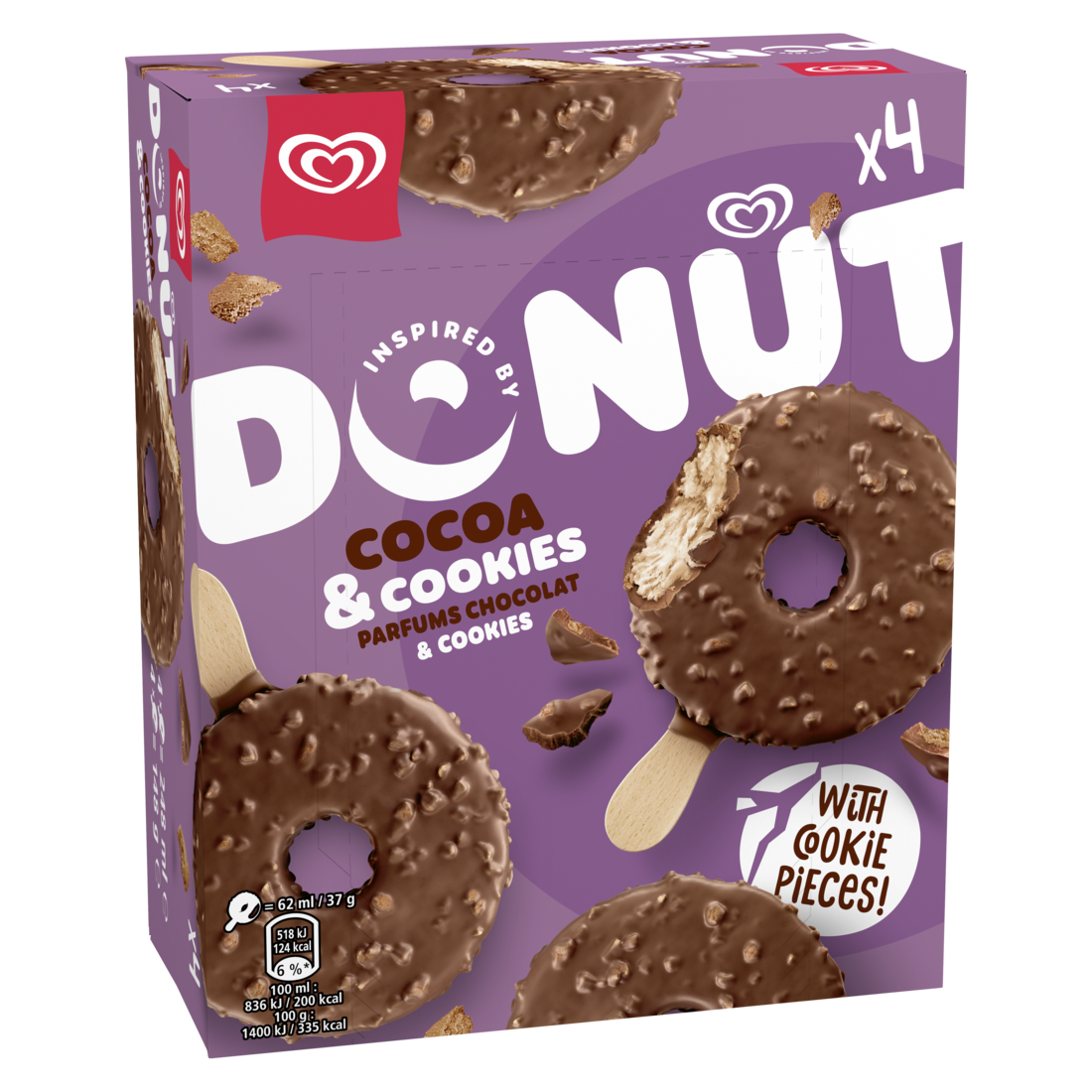 Lusso Donut Cocoa & Cookies MP 4 x 62ml