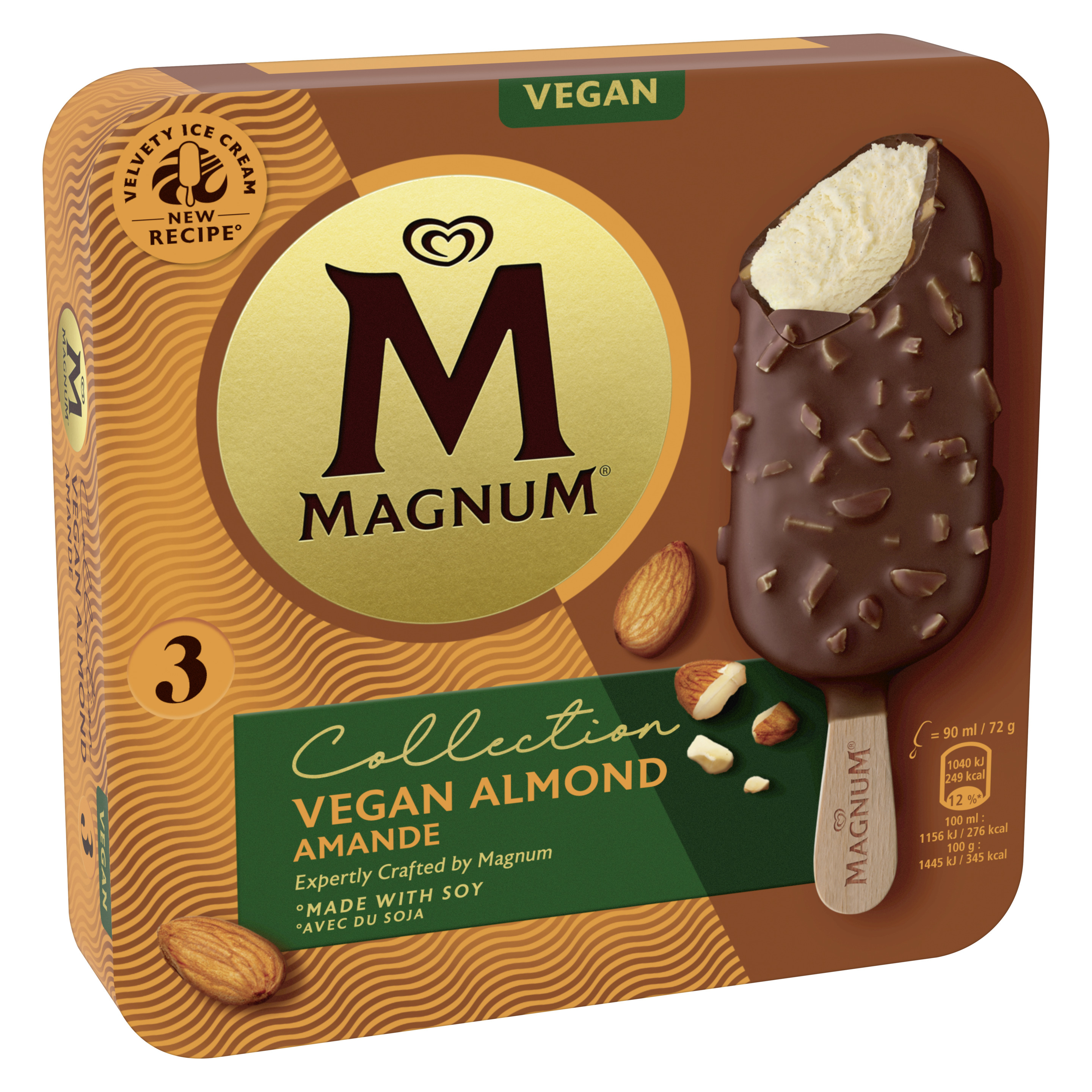 Magnum Vegan Almond 3 x 90 ml