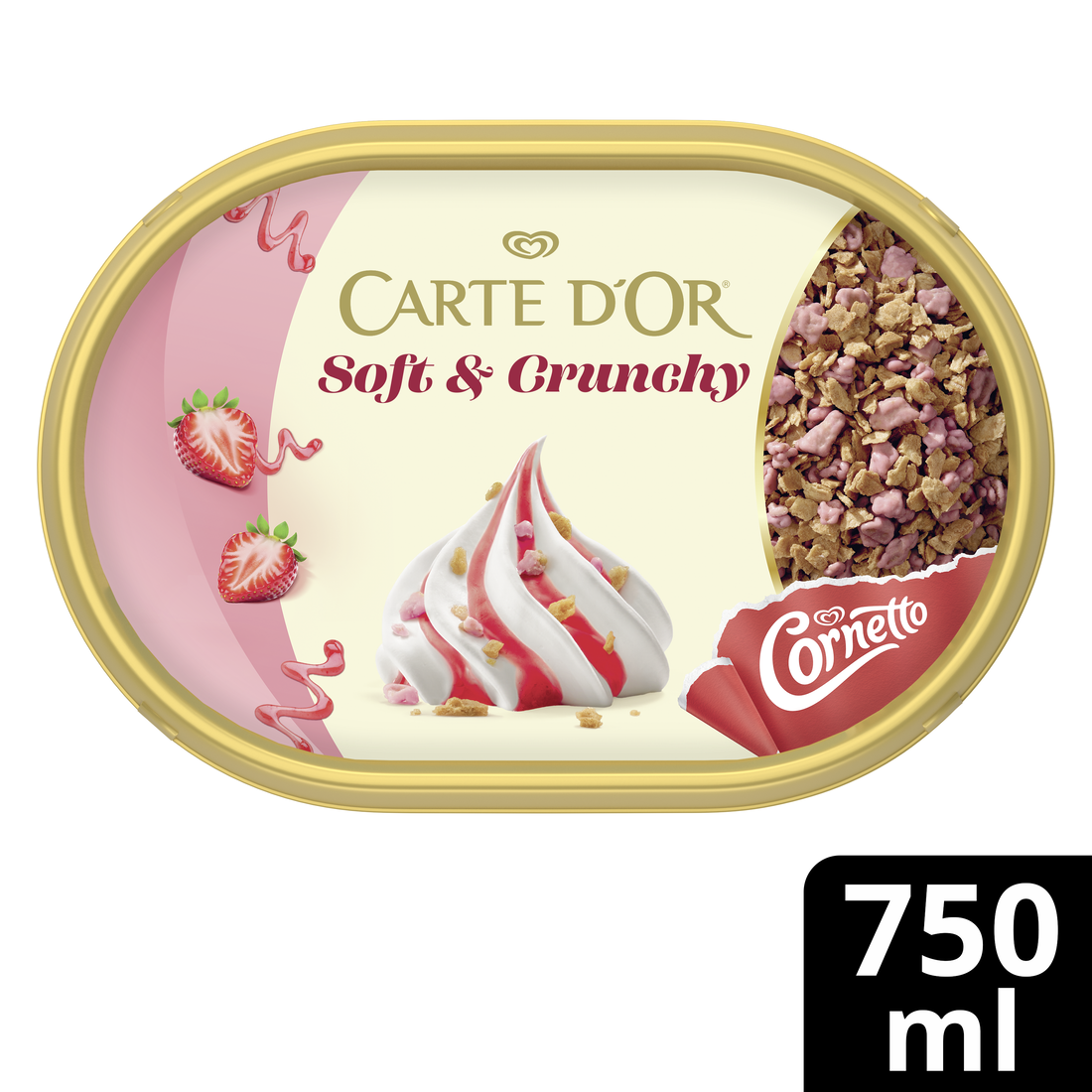Carte D´Or Soft & Crunchy Strawberry 6x750ml BE