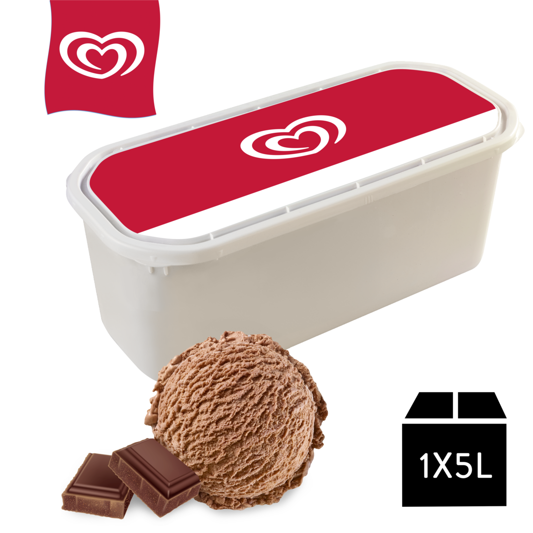 Lusso Glacegenuss Chocolate 1x5L Glacebidon