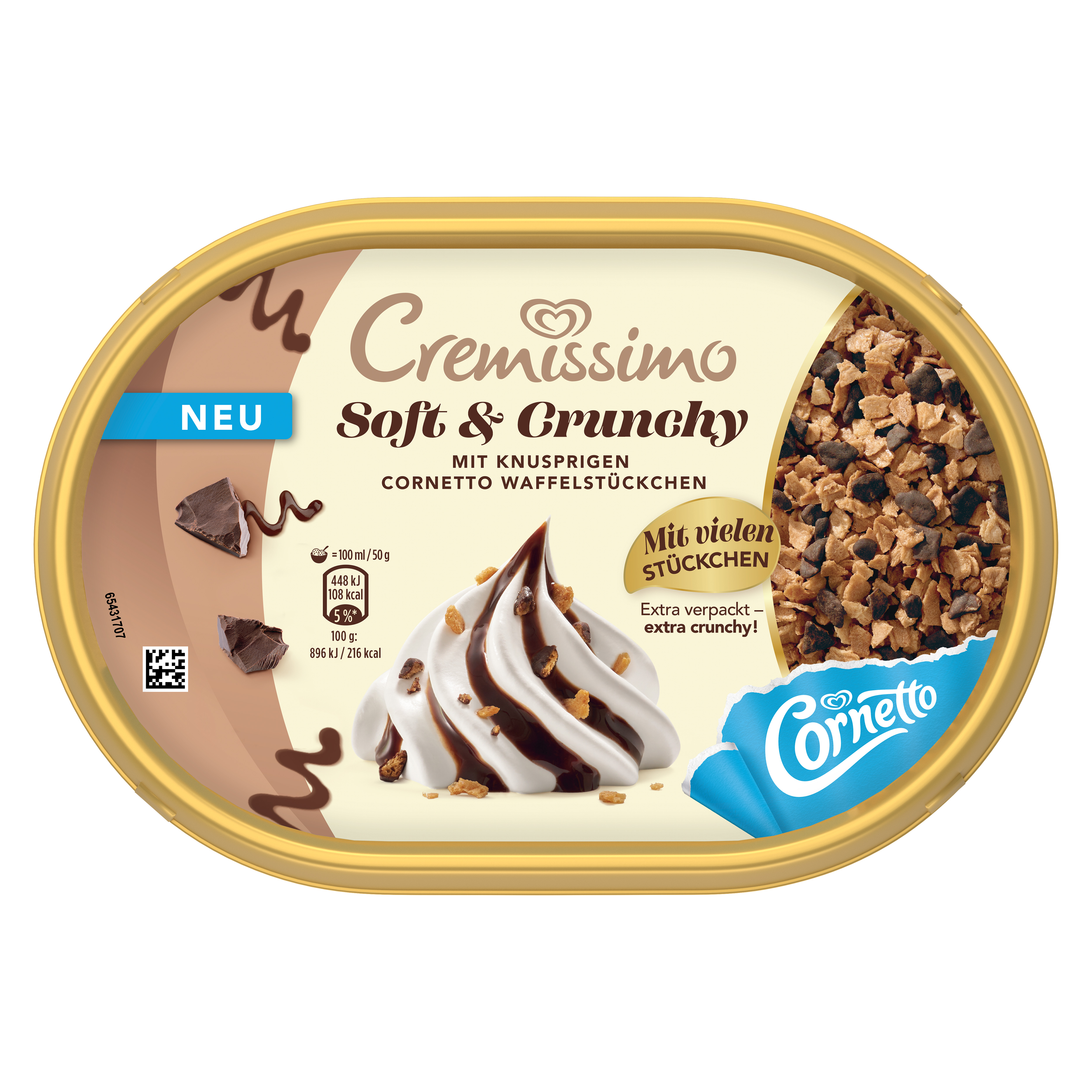 Carte D´Or Soft & Crunchy Chocolate 6x750ml BE