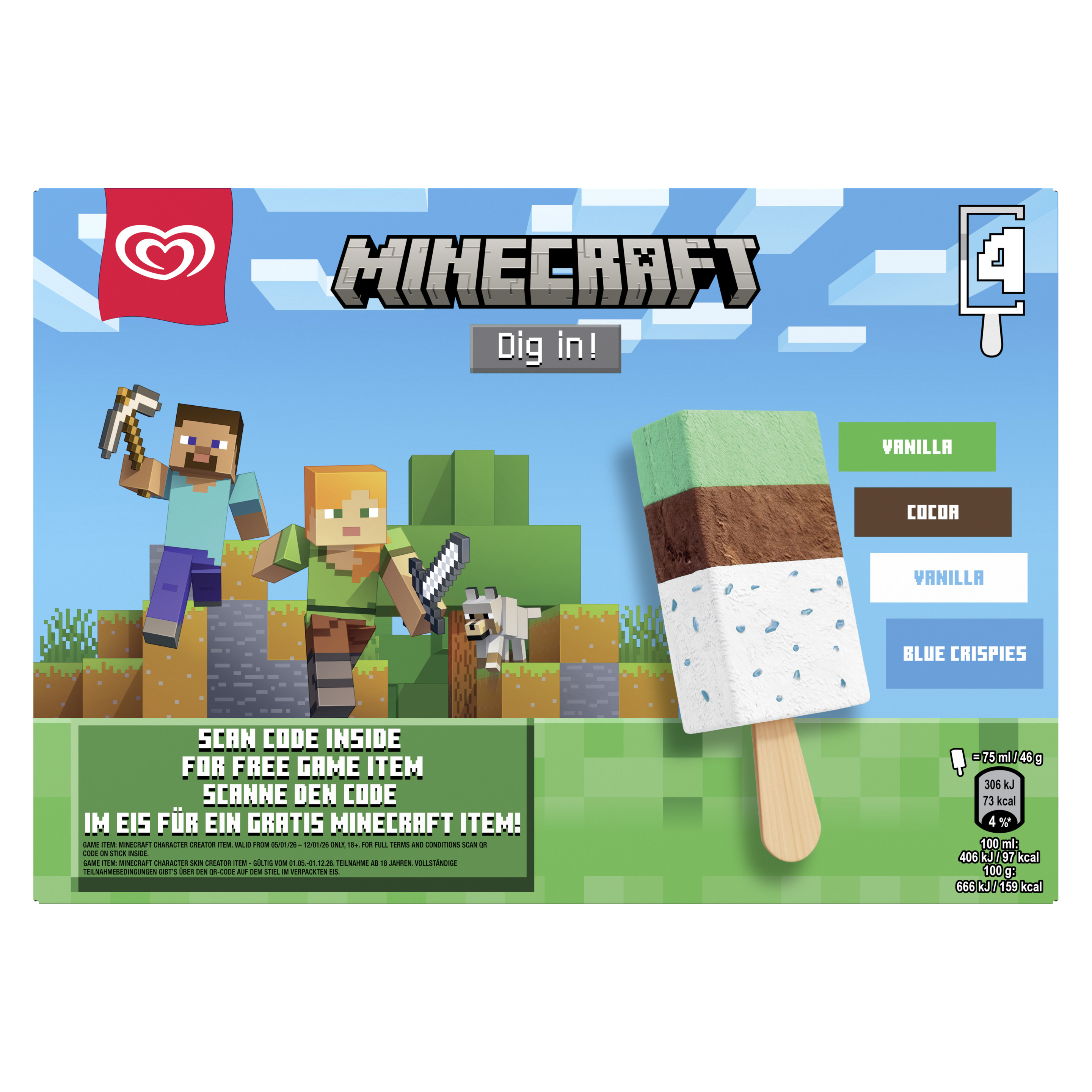 Lusso Minecraft 4 x 75ml