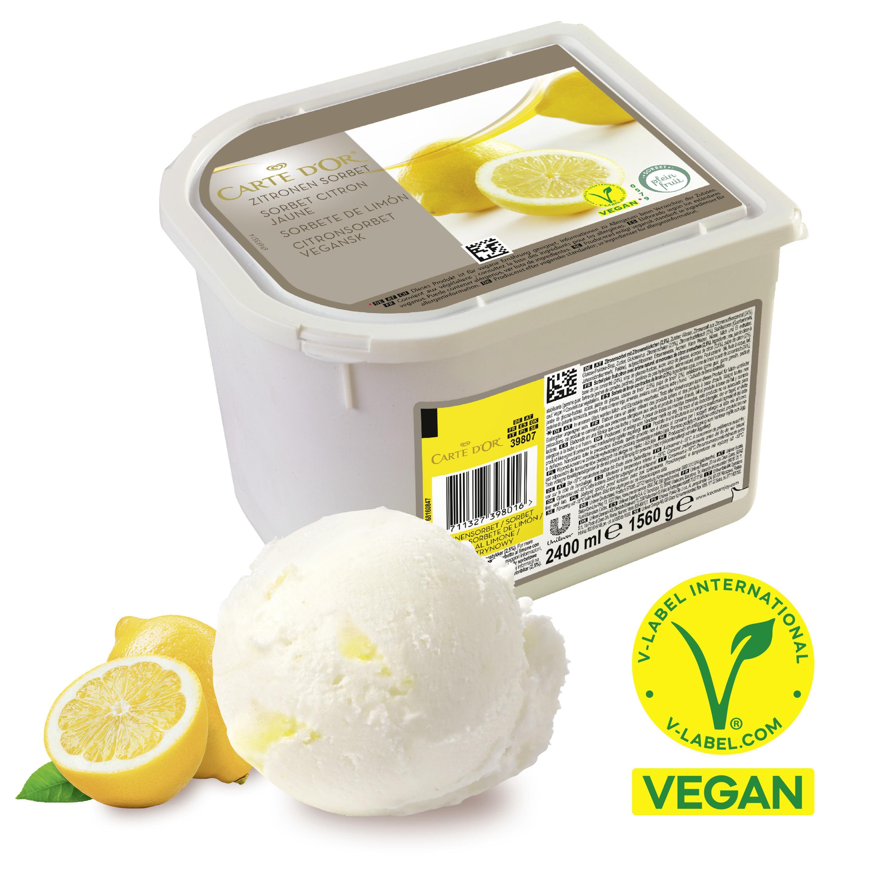 CARTE D'OR Sorbet Zitrone 2.4 l