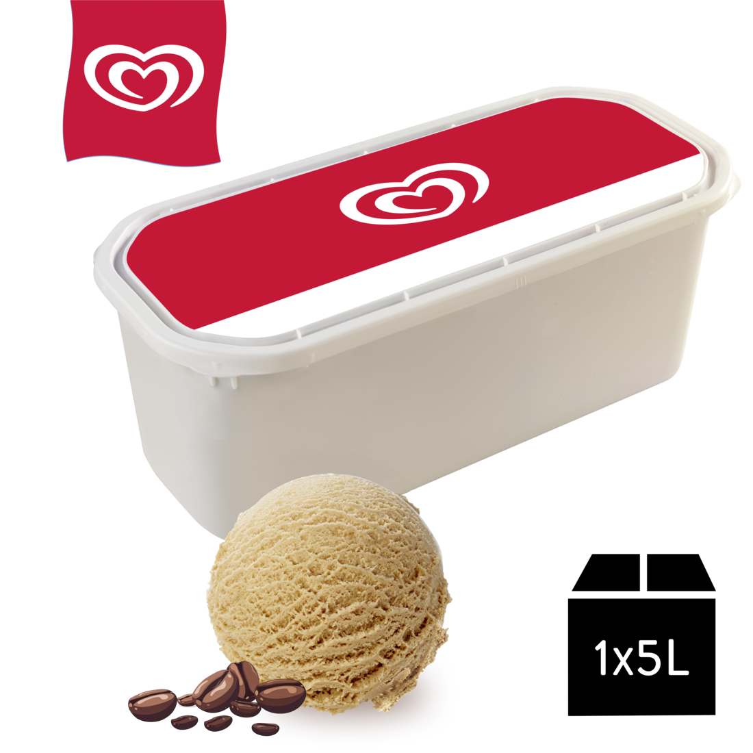 Heartbrand Kaffee Glacebidon 1 x 5 l