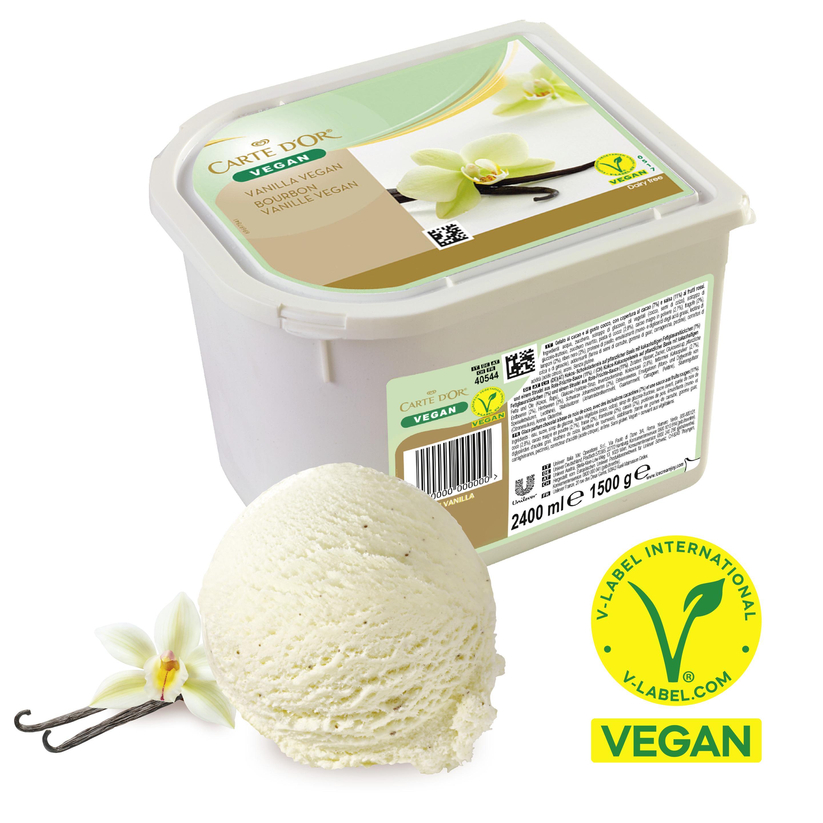 Carte d'Or Bourbon Vanille-Vegan 2,4l Glacebidon